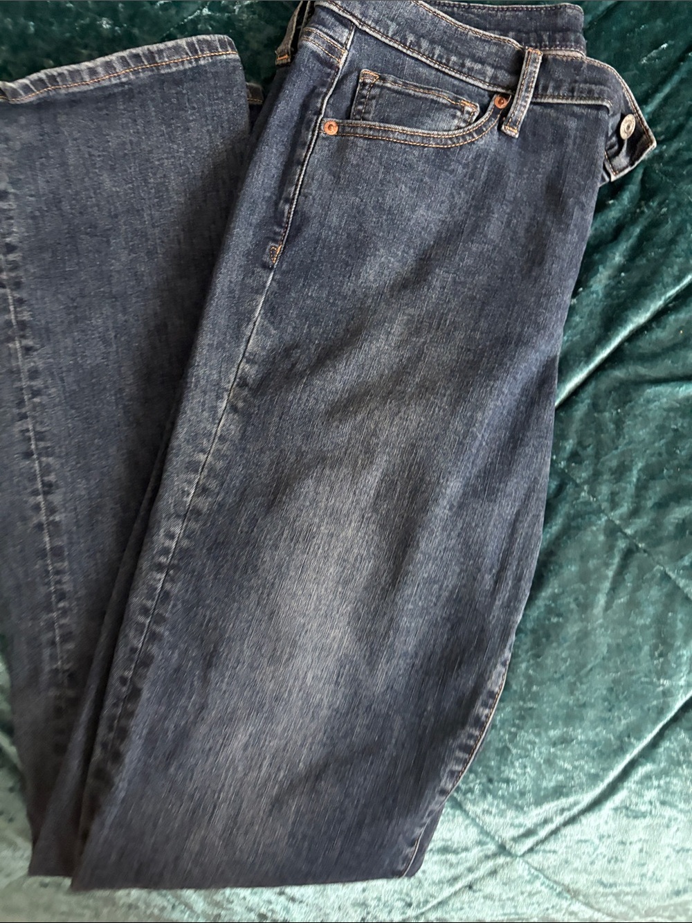 GAP Women's Medium-Dark Blue Straight Leg Jeans - Picture 3 of 3